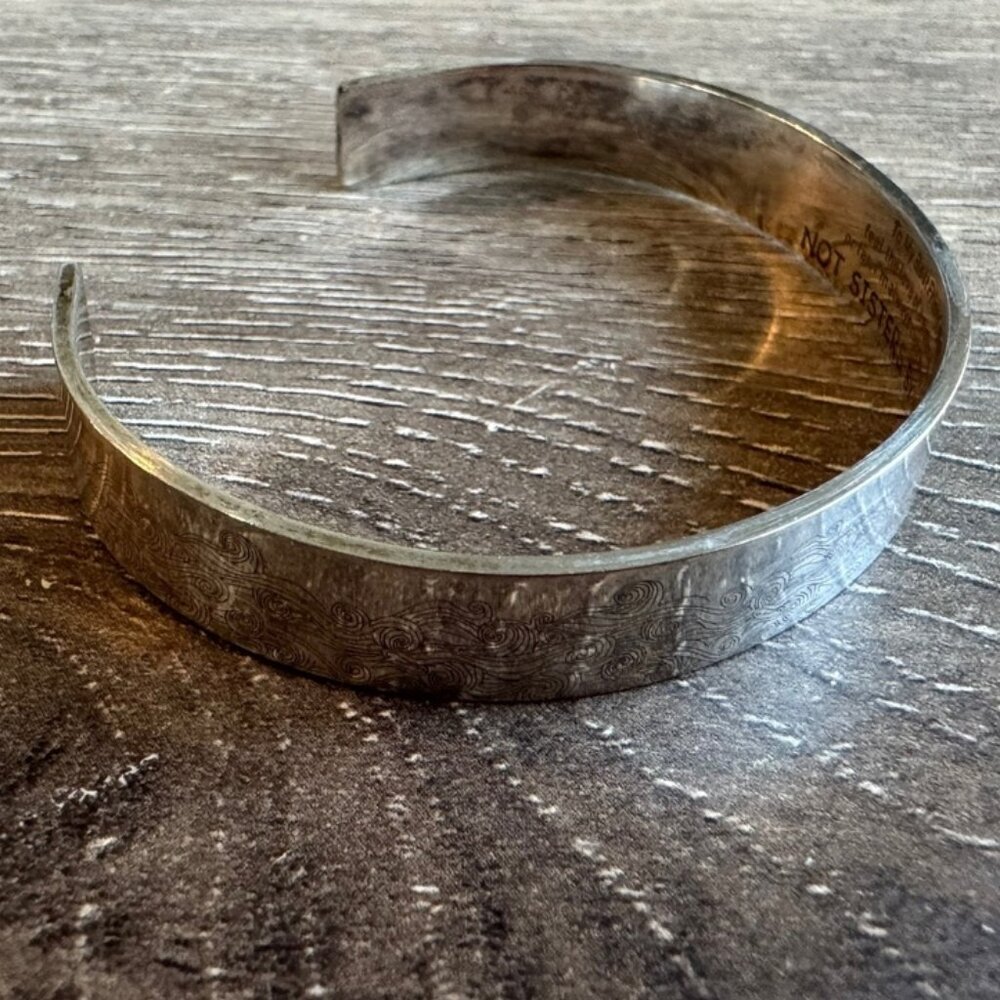 Cuff Bracelet "Not Sisters by Blood but Sisters by Heart"